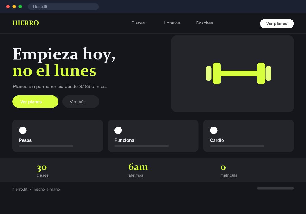 Sitio de Gimnasio